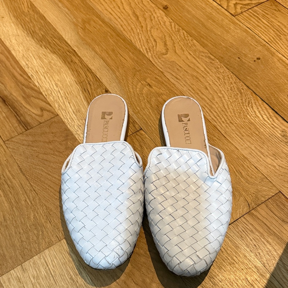 Pikolinos Sky Blue Woven Loafers